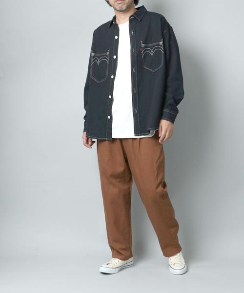 boohoo MAN アップリケ デニムシャツ & ジーンズ 上下セット RED Amazon.co.jp: HANMUYメンズシャツ デニムシャツ 長袖 スリム