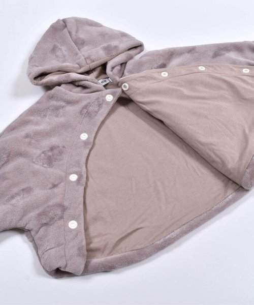 セール 60 Off ポコポコ ボア フード付き くま ドルマンスリーブ ジャケット 50 90cm スラップスリップベビー Slap Slip Baby D Fashion