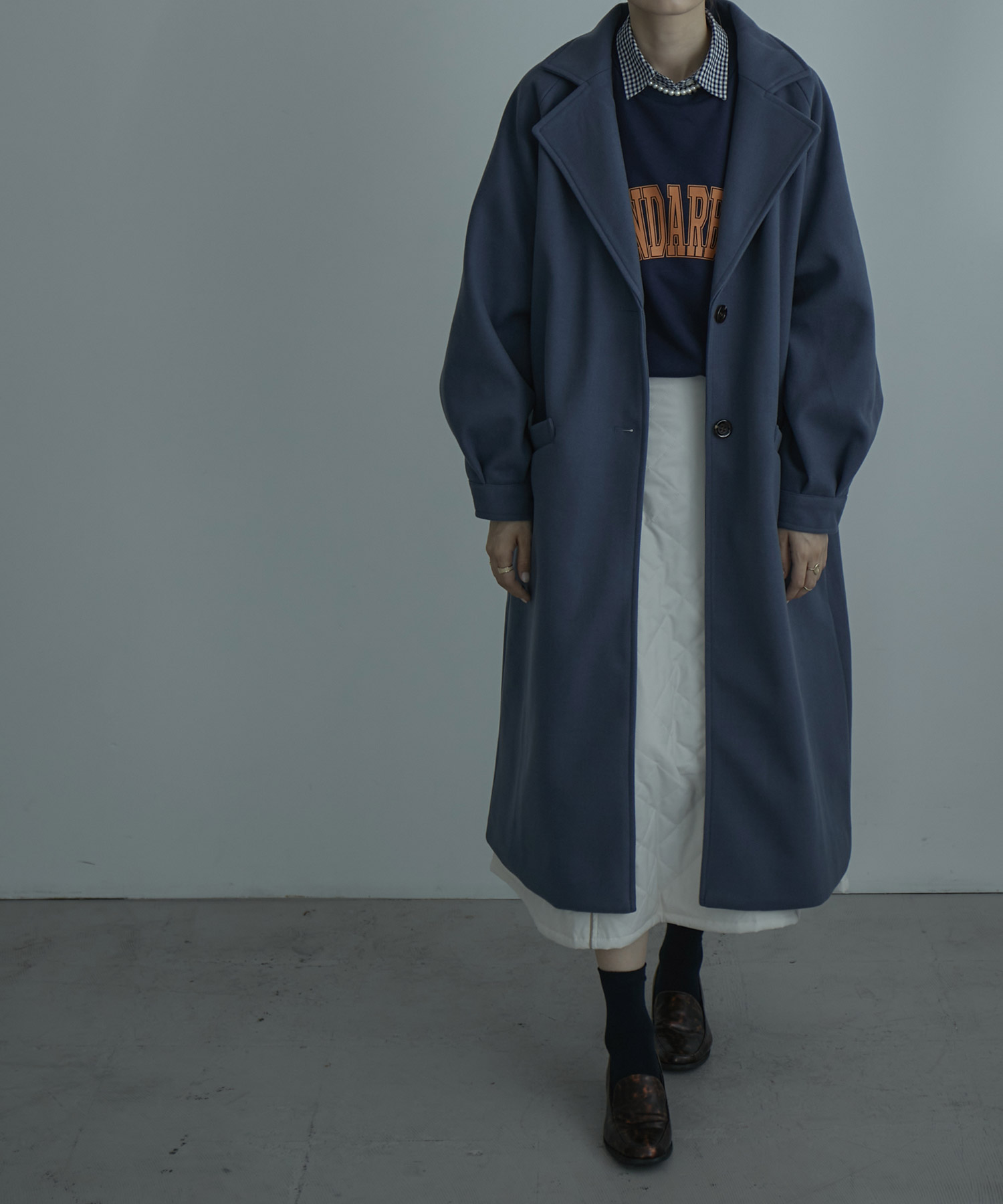 VETEMENTS ロングコート ネイビー - agrotendencia.tv