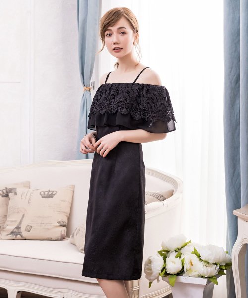 セール50 Off 2wayオフショルダー風ティレースワンピース 結婚式ワンピース お呼ばれパーティードレス ドレス プラス Dress D Fashion セール50 Off 2wayオフショルダー風ティレースワンピース 結婚式ワンピース お呼ばれパーティードレス ドレス プラス Dress D Fashion