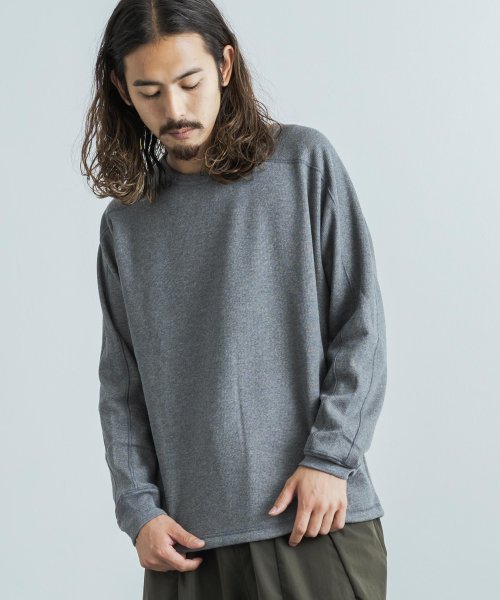カットソー サーマルニット ハニカム 長袖Tシャツ メンズ レディース 日本製 カジュアル ボンバーヒート 爆暖 トレーナー スウェット 国産 スプリットスリー