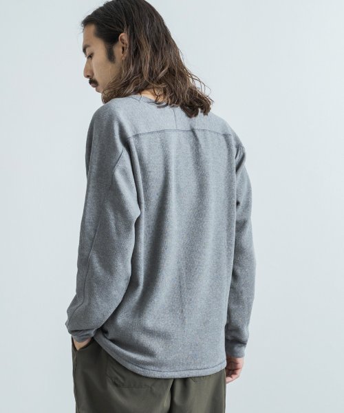 カットソー サーマルニット ハニカム 長袖Tシャツ メンズ レディース 日本製 カジュアル ボンバーヒート 爆暖 トレーナー スウェット 国産 スプリットスリー