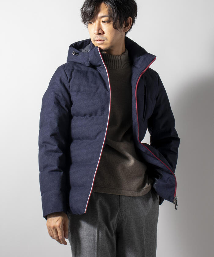 ships 河田フェザー ダウンジャケット 美品38 セール 50%OFF】《WEB限定》河田フェザー撥水フードダウン