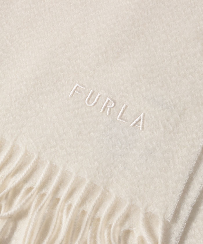 FURLA（フルラ）カシミヤ100％ 無地ビッグマフラー(504314161