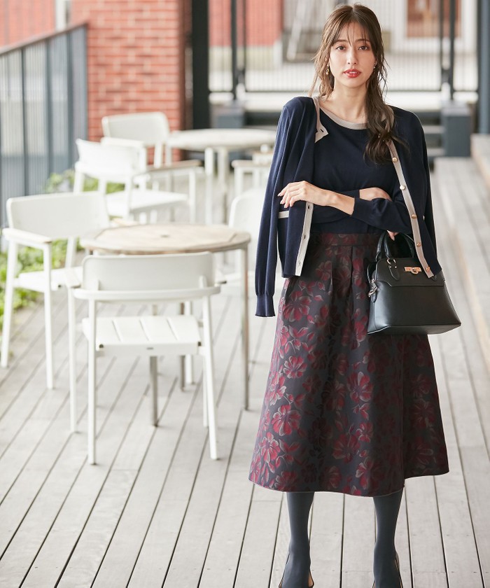 セール 50%OFF】【美人百花コラボ】フラワージャガード