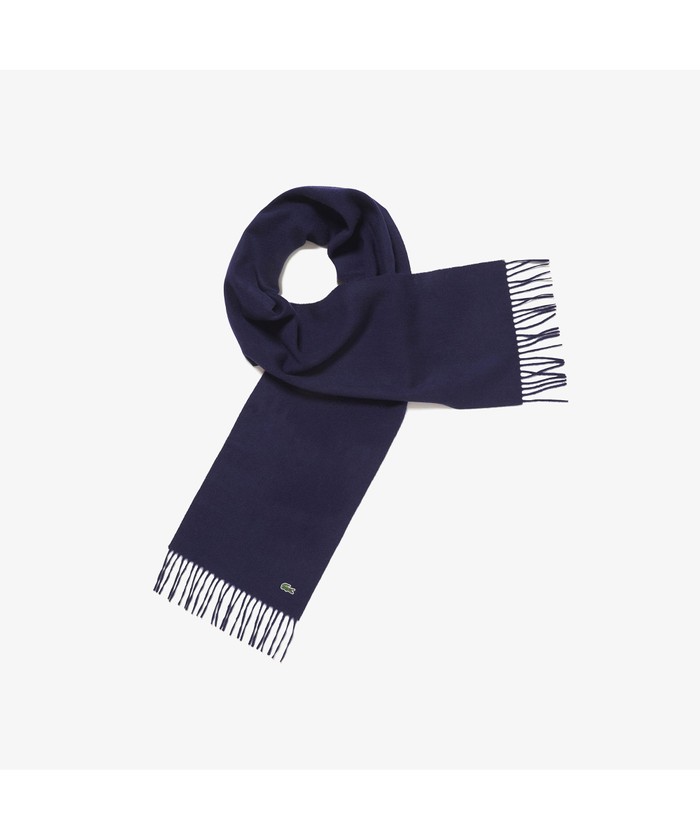 LACOSTE ラコステ カシミヤフリンジマフラー 元値15400円