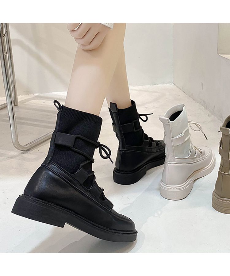 セール 62%OFF】ブーツ レースアップ ソックスブーツ NXLIKPB