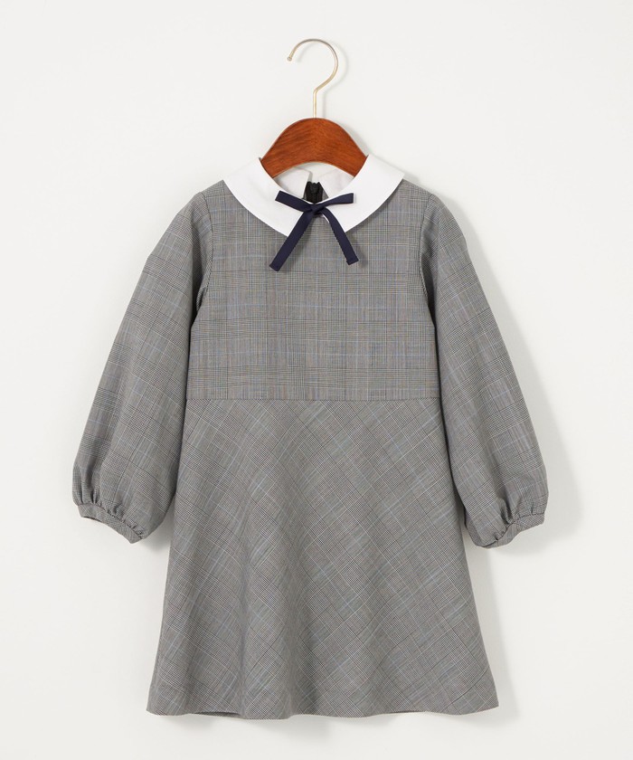 TW グレンチェック 白襟 ワンピース(504369835) | グリーンレーベル TW グレンチェック 白襟 ワンピース(504369835) | グリーンレーベル
