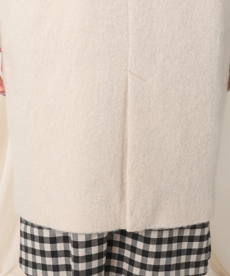 完売【美品】Couturebrooceブローチ付ループシャギーモヘヤコート ブローチ付き】ループシャギーモヘアコート