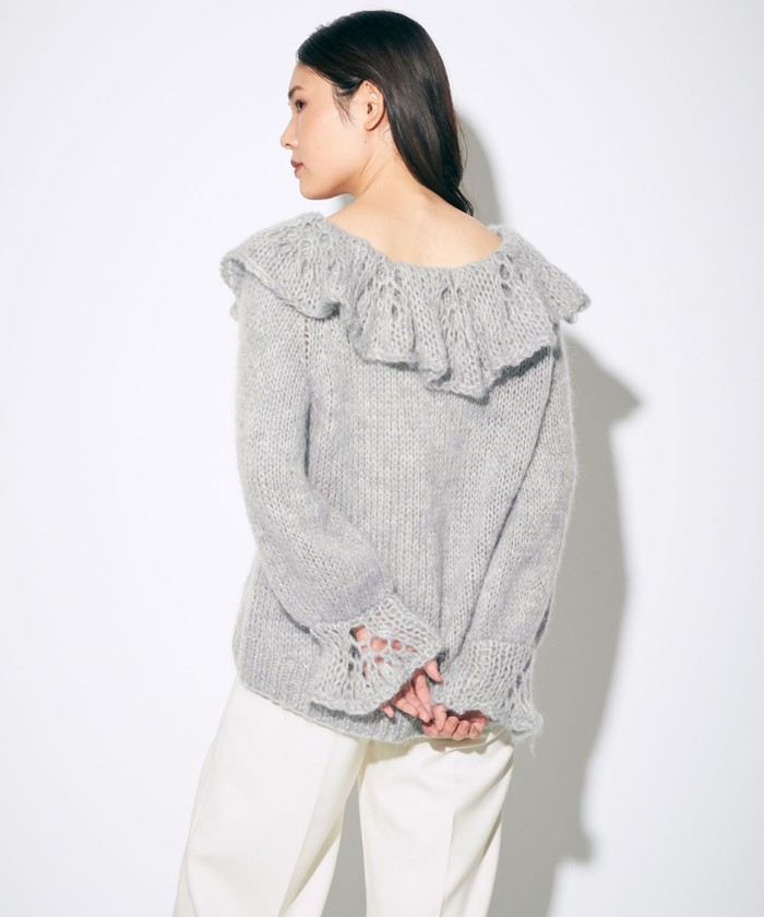 セール 60%OFF】オフショルフリルニットトップ(504370578