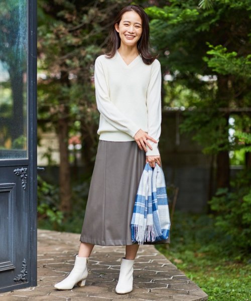 【WEB限定・洗える】BARTOLOZZI ポリエステルレザーII スカート