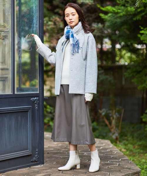 【WEB限定・洗える】BARTOLOZZI ポリエステルレザーII スカート
