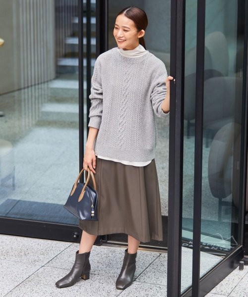 【WEB限定・洗える】BARTOLOZZI ポリエステルレザーII スカート