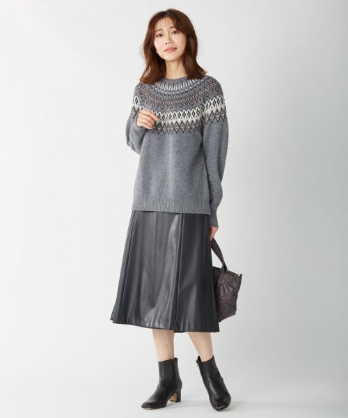 【WEB限定・洗える】BARTOLOZZI ポリエステルレザーII スカート