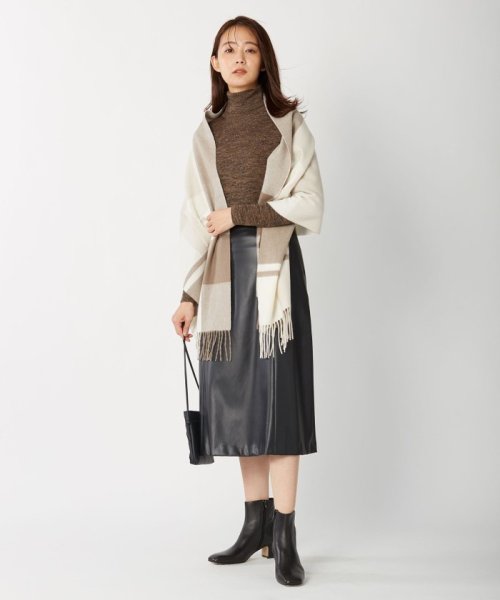 【WEB限定・洗える】BARTOLOZZI ポリエステルレザーII スカート