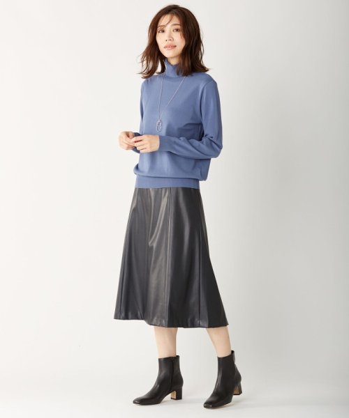 【WEB限定・洗える】BARTOLOZZI ポリエステルレザーII スカート