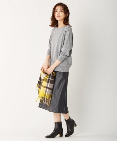 【WEB限定・洗える】BARTOLOZZI ポリエステルレザーII スカート