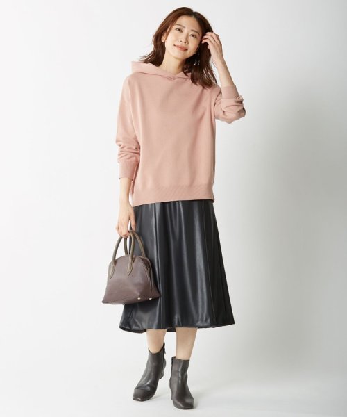 【WEB限定・洗える】BARTOLOZZI ポリエステルレザーII スカート