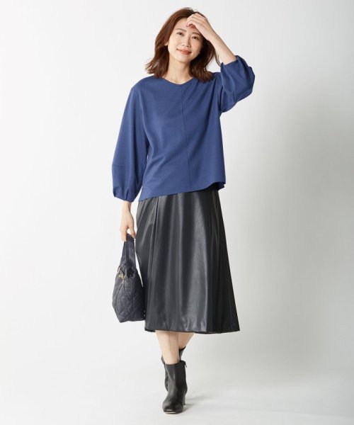 【WEB限定・洗える】BARTOLOZZI ポリエステルレザーII スカート