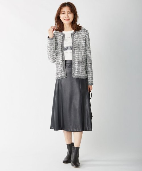 【WEB限定・洗える】BARTOLOZZI ポリエステルレザーII スカート