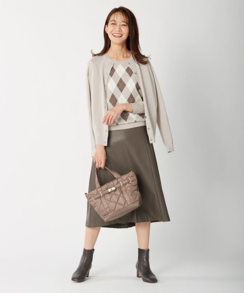 【WEB限定・洗える】BARTOLOZZI ポリエステルレザーII スカート