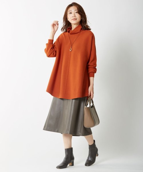 【WEB限定・洗える】BARTOLOZZI ポリエステルレザーII スカート