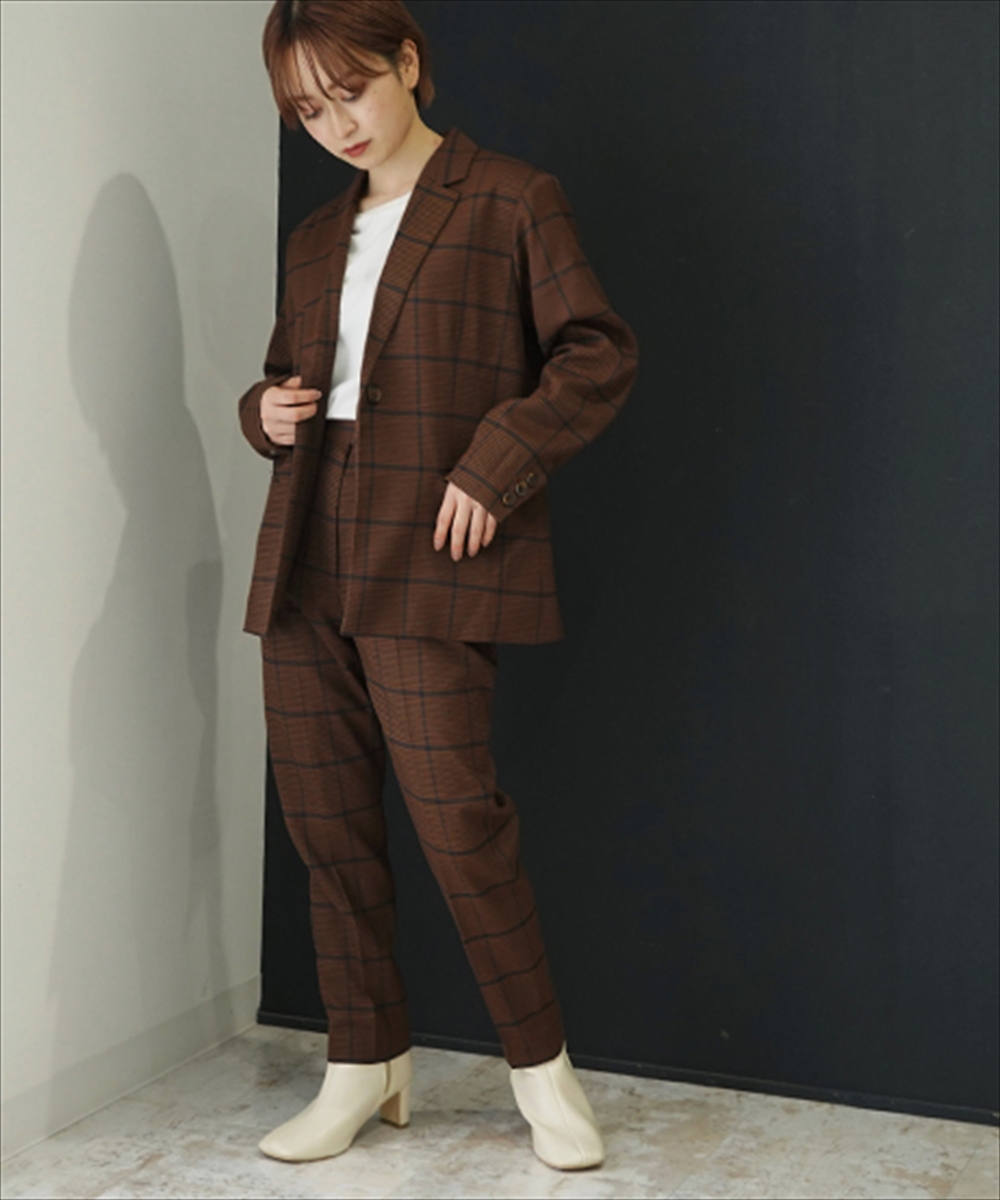 セール 30%OFF】【低身長向けサイズ】チェック柄テーラード セール 30%OFF】【低身長向けサイズ】チェック柄テーラード