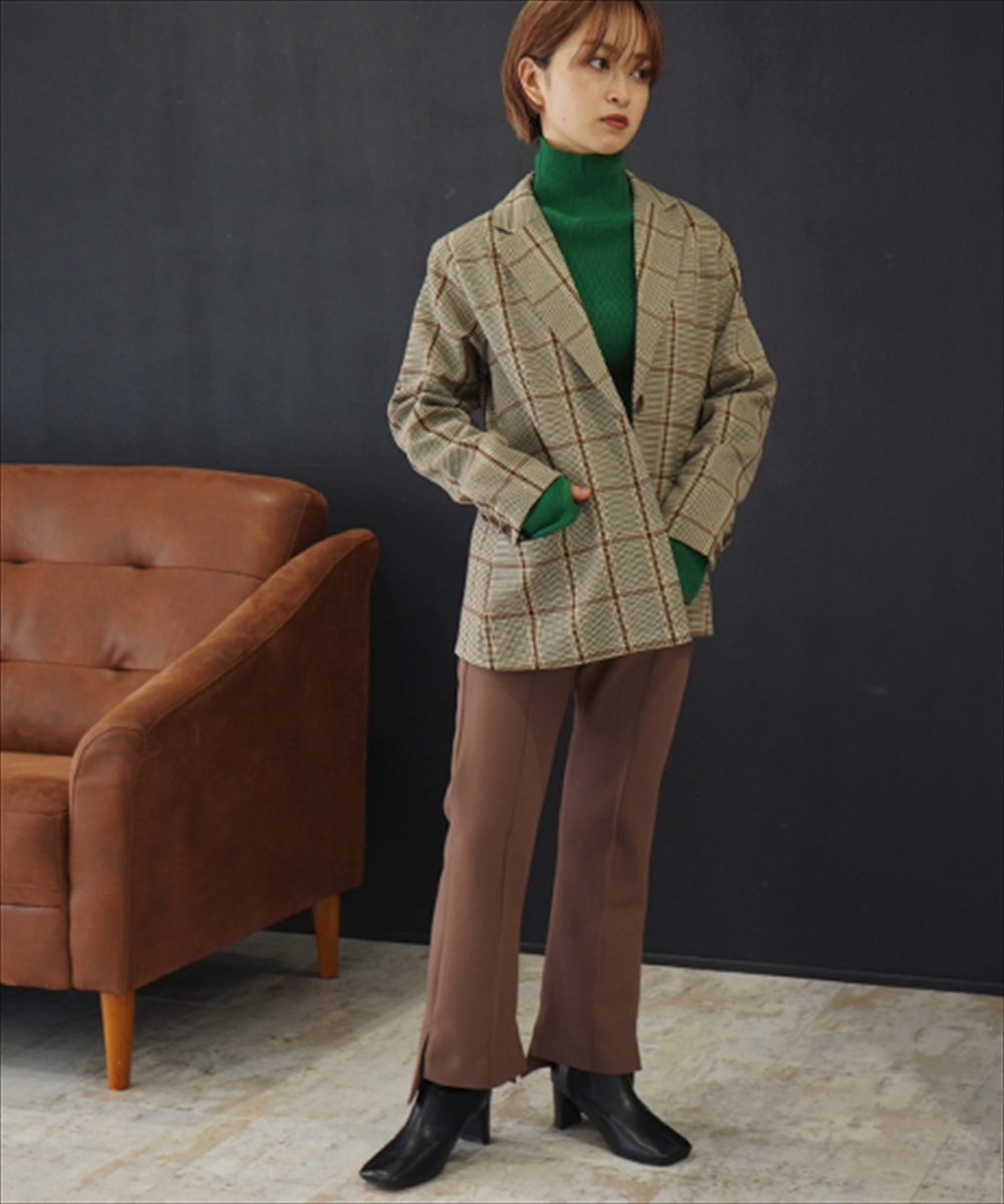セール 30%OFF】【低身長向けサイズ】チェック柄テーラード セール 30%OFF】【低身長向けサイズ】チェック柄テーラード