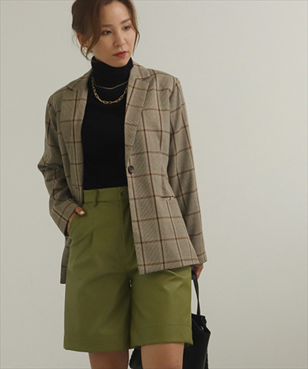 セール 30%OFF】【低身長向けサイズ】チェック柄テーラード