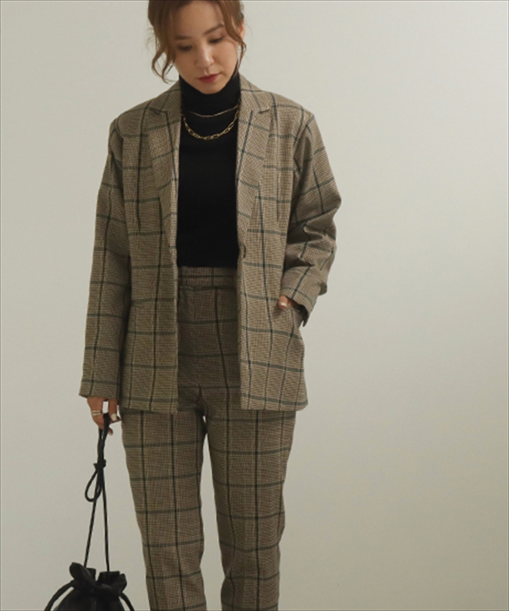 セール 30%OFF】【低身長向けサイズ】チェック柄テーラード