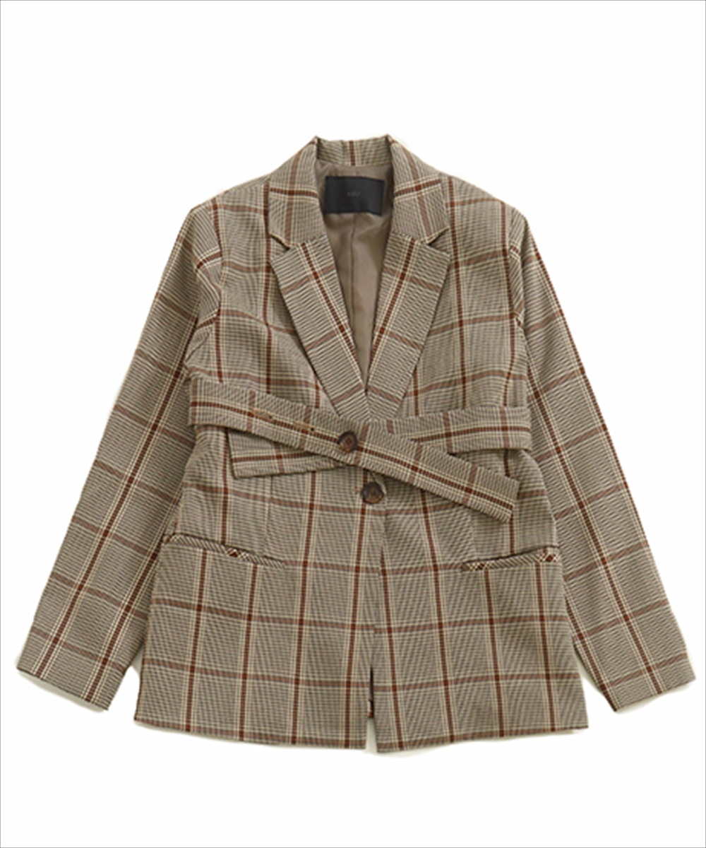 セール 30%OFF】【低身長向けサイズ】チェック柄テーラード