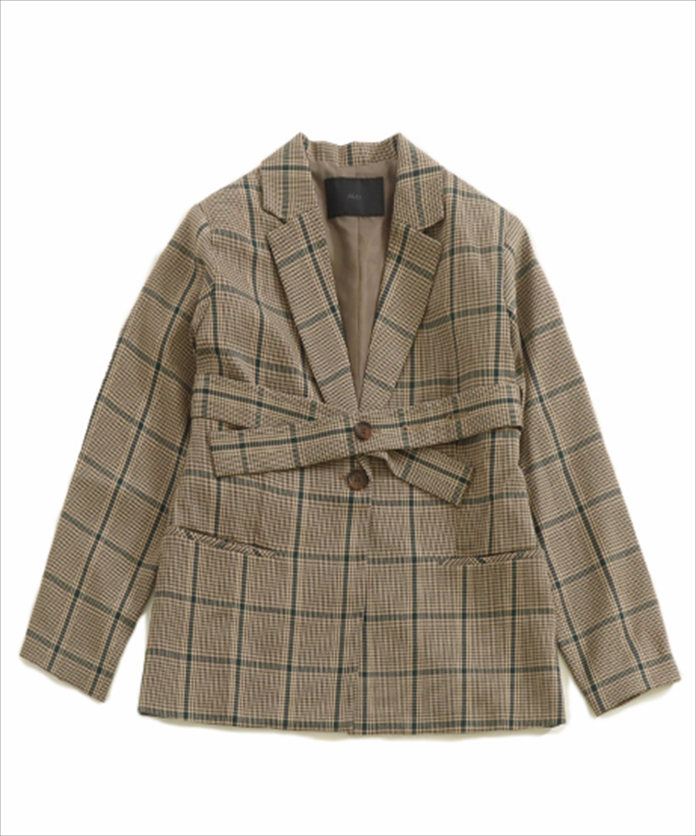 セール 30%OFF】【低身長向けサイズ】チェック柄テーラード セール 30%OFF】【低身長向けサイズ】チェック柄テーラード
