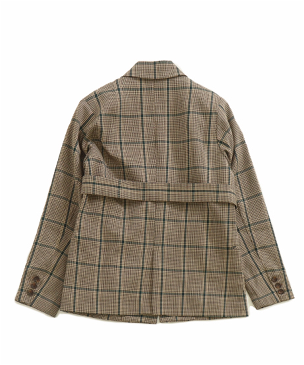 セール 30%OFF】【低身長向けサイズ】チェック柄テーラード セール 30%OFF】【低身長向けサイズ】チェック柄テーラード
