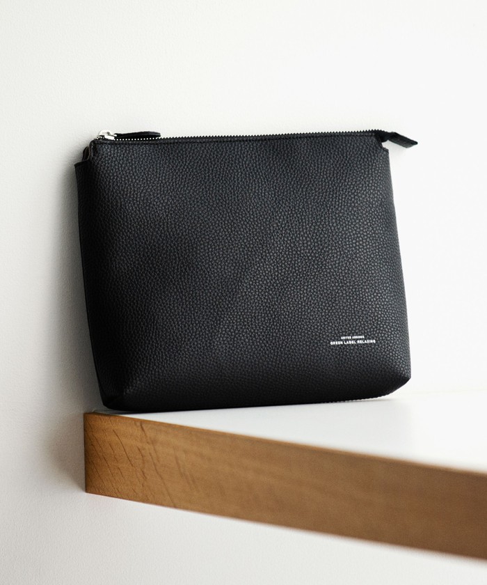 ジ*ー様 グリーンレザー クラッチバッグ CIBO レザーライク 2WAY ショルダー クラッチ バッグ(503418884