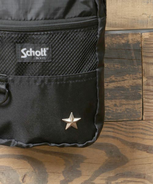 Schott/ショット】 ナイロンスクエアショルダーバッグポーチ