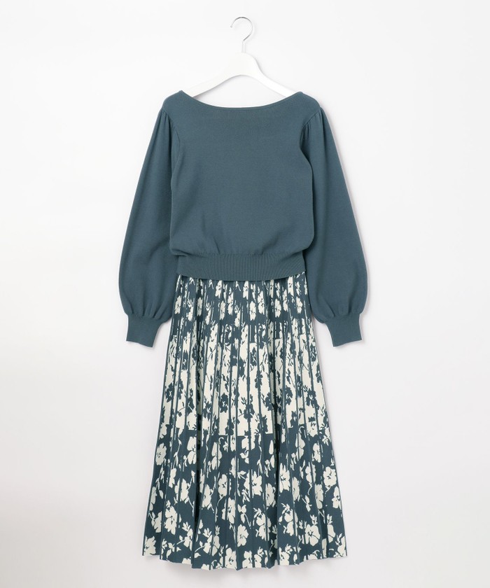 セール 50%OFF】【美人百花コラボ】フラワージャガードスカート