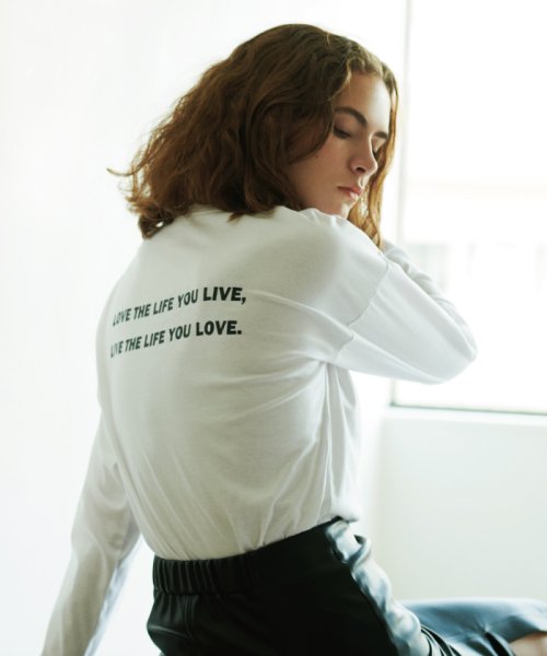 【川上さやか×EPOCA THE SHOP】バックロゴロングスリーブカットソー