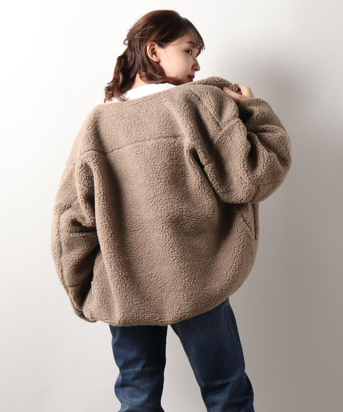 ワイルドシングス　ボアジャケット cocochiya_wt-boa-nocollar-jkt