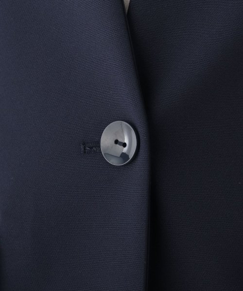 DELEGANT ダブルクロスキーネックジャケット【WEB限定サイズ】