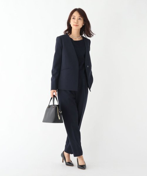 DELEGANTノーカラージャケット【WEB限定サイズ】