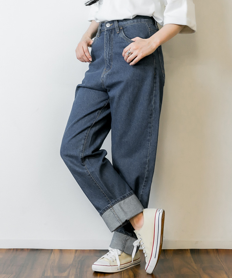 海外import インポートデニム 超ハイウエストデニムパンツ