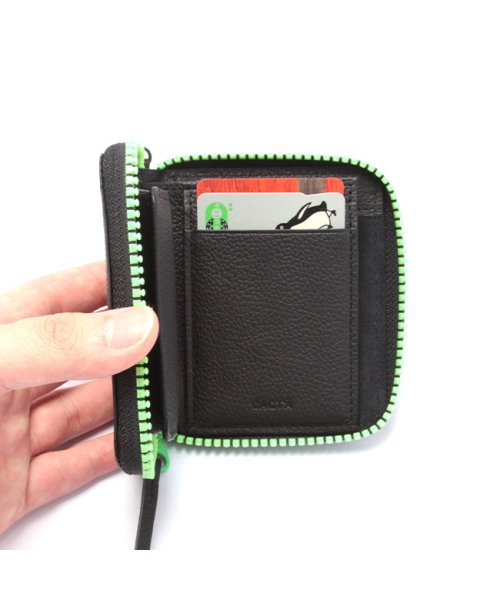 カクタ 財布 二つ折り財布 ミニ財布 ミニウォレット メンズ Box型小銭入れ 本革 栃木レザー コンパクト ブランド Cact A 15 カクタ Cacta D Fashion