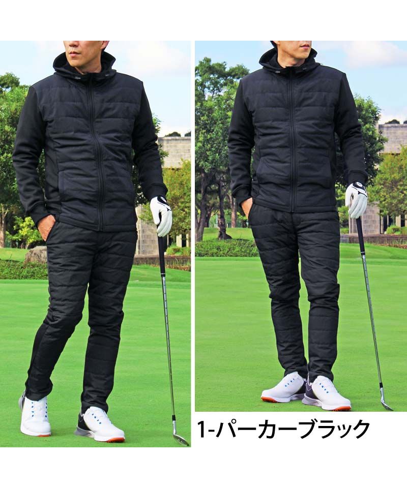 SKINS GOLF ダウンベスト M ブラック ゴルフ