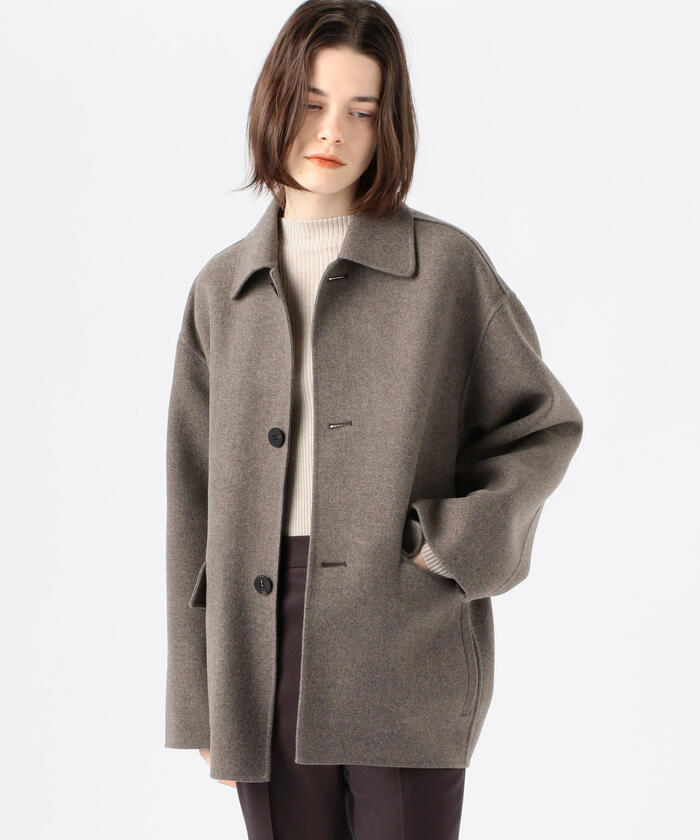 セール 30%OFF】ウールカシミヤメルトン バルカラーショート セール 30%OFF】ウールカシミヤメルトン バルカラーショート
