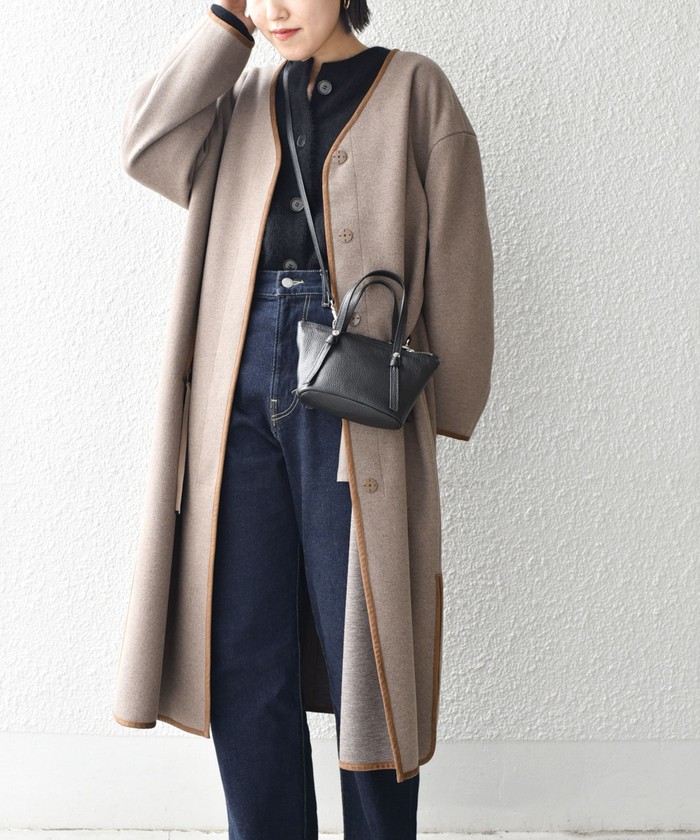 セール 50%OFF】ウーレットパイピングコート◇(504389946 セール 50%OFF】ウーレットパイピングコート◇(504389946