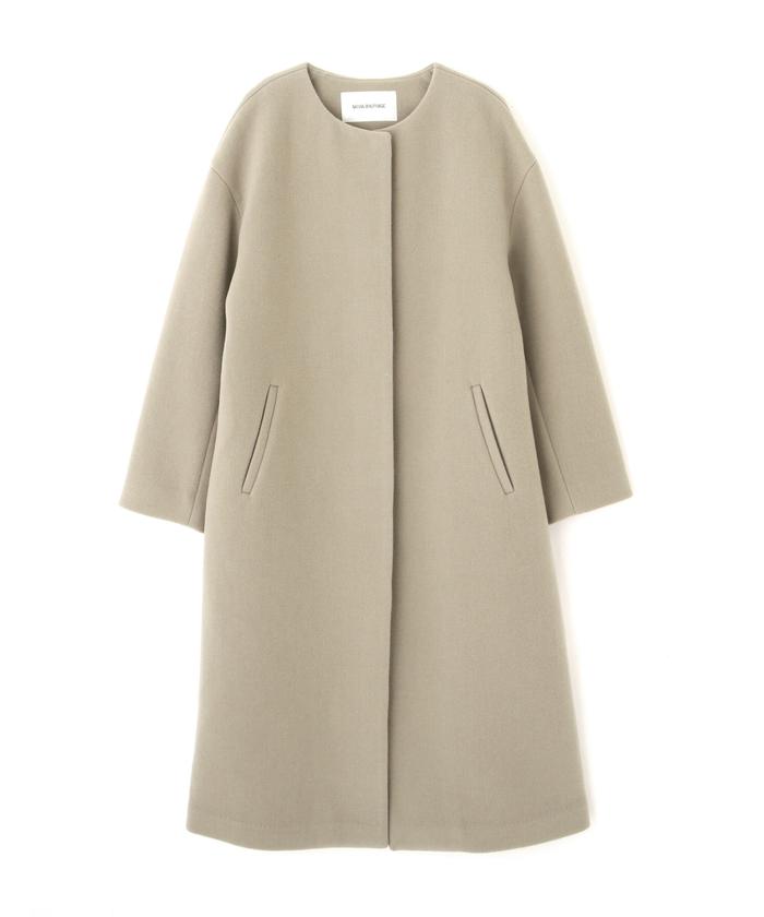 セール 30%OFF】ノーカラーダブルクロスコート(504361648 セール 30%OFF】ノーカラーダブルクロスコート(504361648