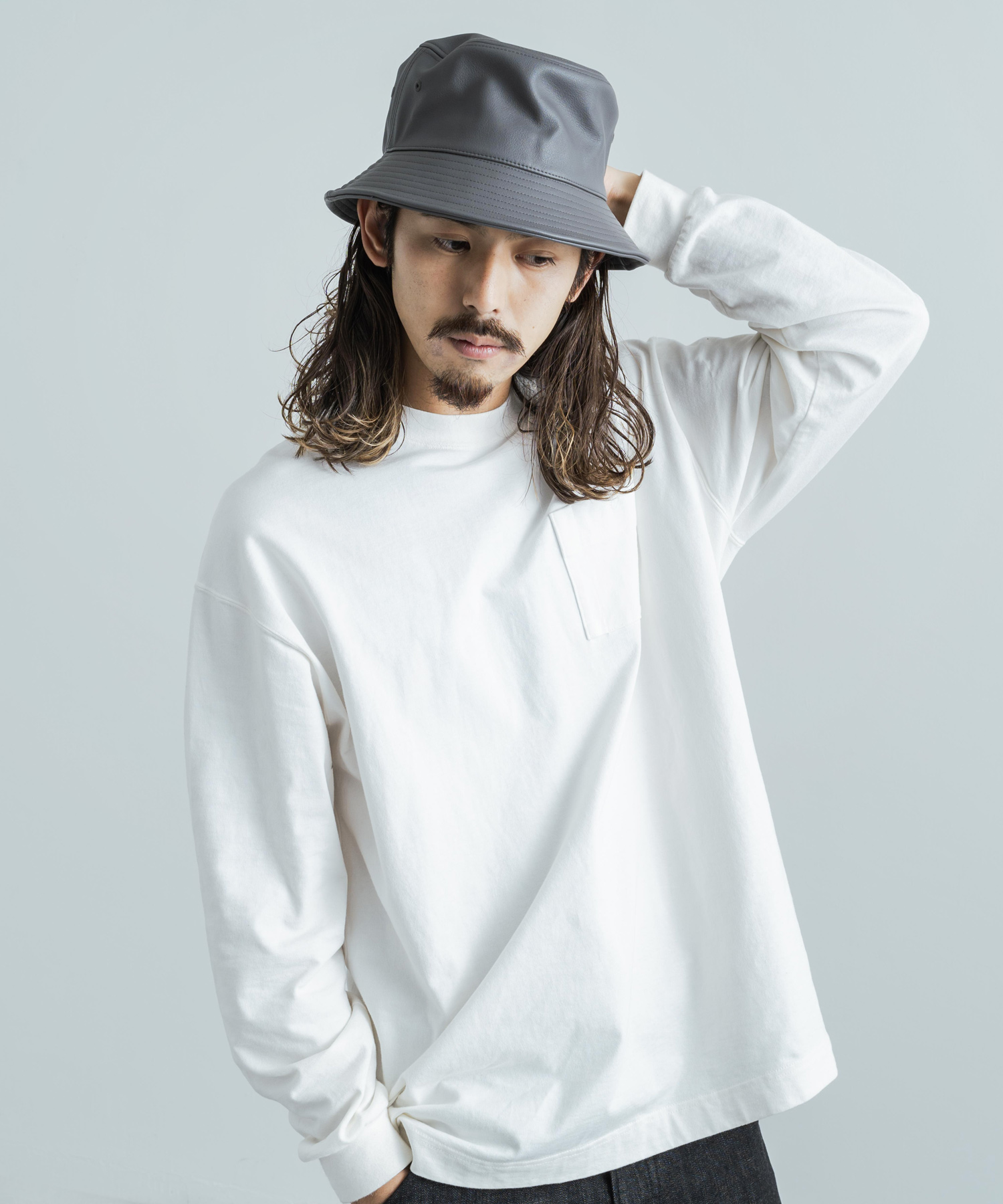 NEW HATTAN　レザー　バケットハット newhattan 帽子 本革 バケットハット ニューハッタン 人気