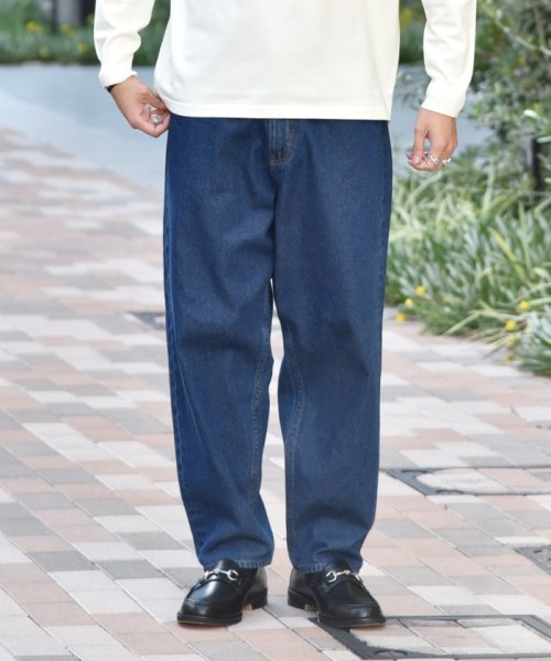 クーポン セール Off Web限定 Ships バルーン シルエット ワイド テーパード デニム パンツ シップス メン Ships Men D Fashion