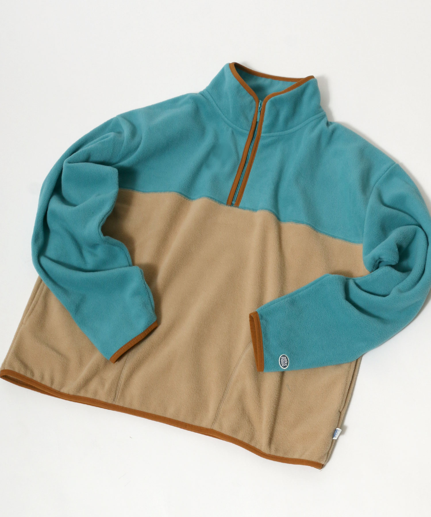 Burton フリース ハーフジップ グレー 広