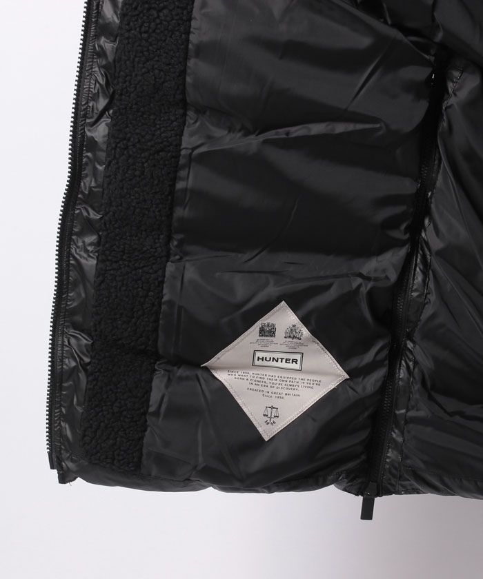 ハンター HUNTER W ORI A-LINE PUFFER JACKET （BLK